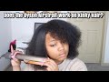 Testing the New Dyson Airstrait on Kinky Hair: 1 minute Demo