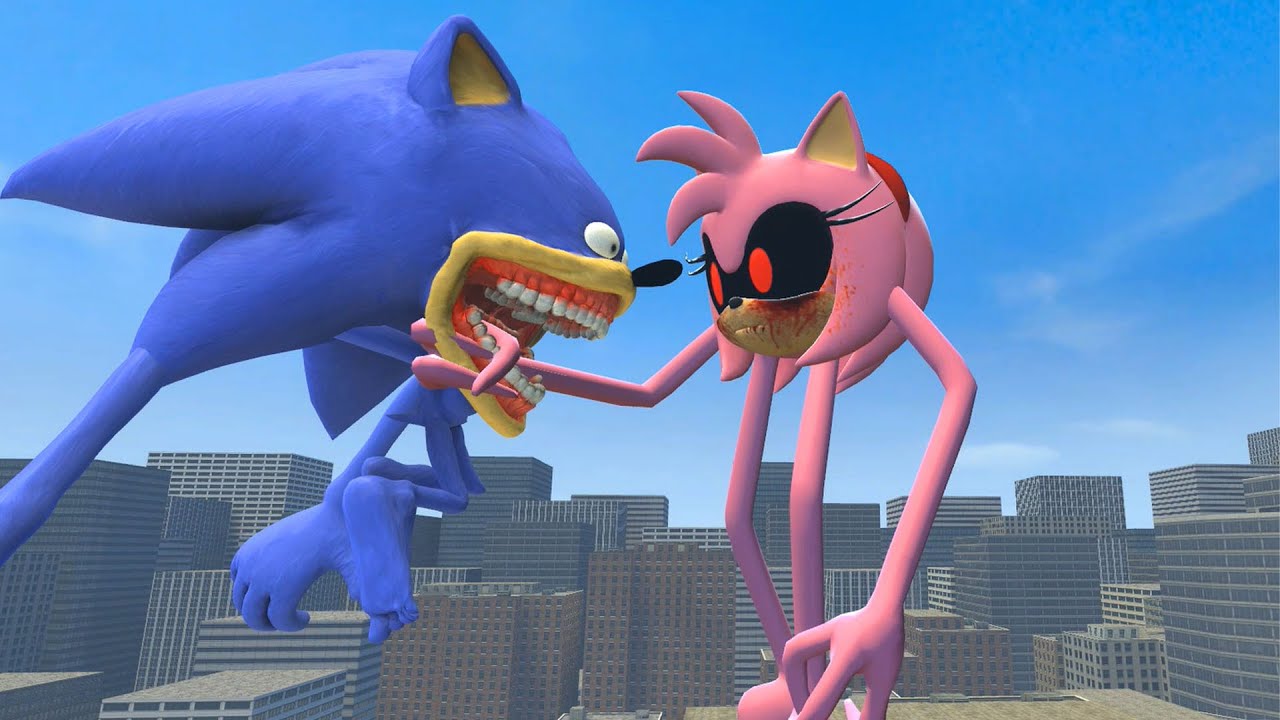 SONIC INNYUME SMILEY'S VS EVOLUTION OF SHIN SONIC EXE FAMILY in Garry's Mod !!