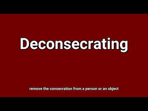 'Deconsecrating' Meaning and Pronunciation