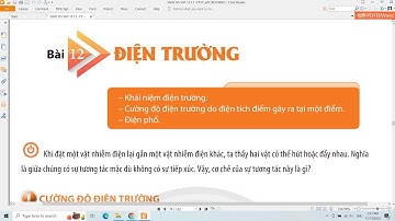 VẬT LÝ 11 - CHÂN TRỜI SÁNG TẠO - BÀI 12 ĐIỆN TRƯỜNG