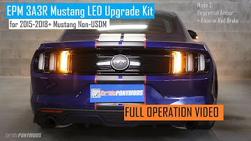 #EPM 2015 - 2018 #Mustang #3A3R Taillight LED upgrade kit AUS EURO UK #Sequential 7 mode