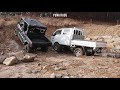 KIA K2900 BONGO3 4WD offroad with towing caravan cargo trailer - Pure sound ASMR