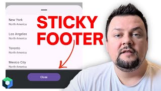 How to create a sticky footer for a ModalBottomSheet in Jetpack Compose