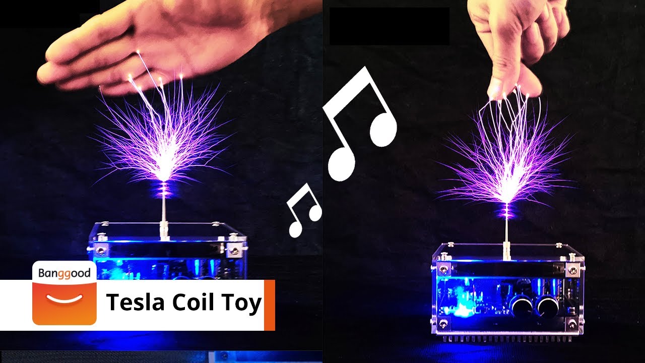 Bluetooth Musical Tesla Coil Plasma Speaker with Long Arc and Bluetoot–  EngineDIY