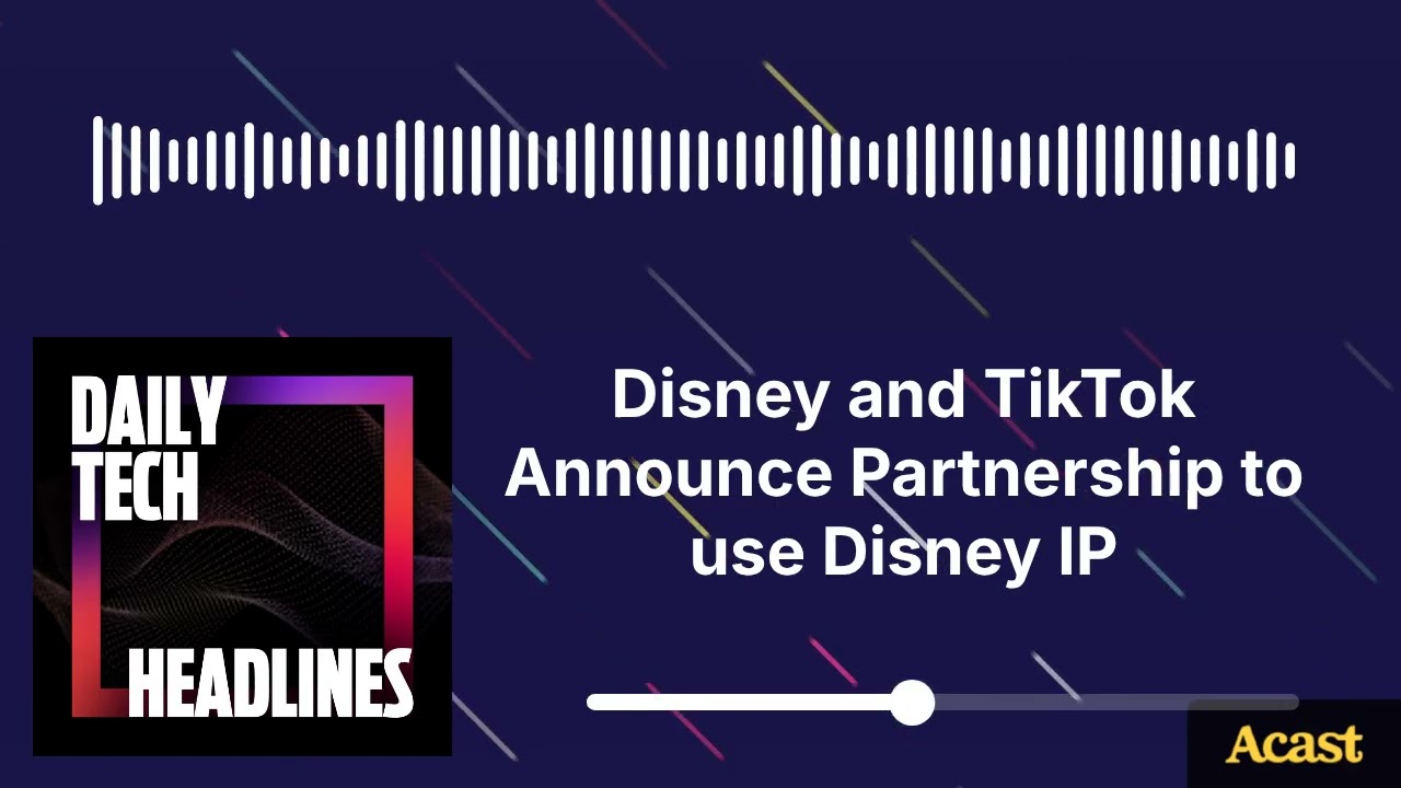 Thumbnail for Disney and TikTok Announce Partnership to use Disney IP - DTH
