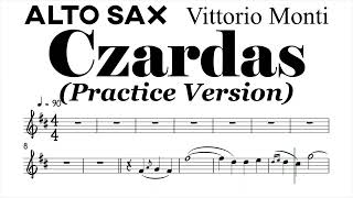 Czardas Alto Sax Sheet Music Backing Track Play Along Partitura