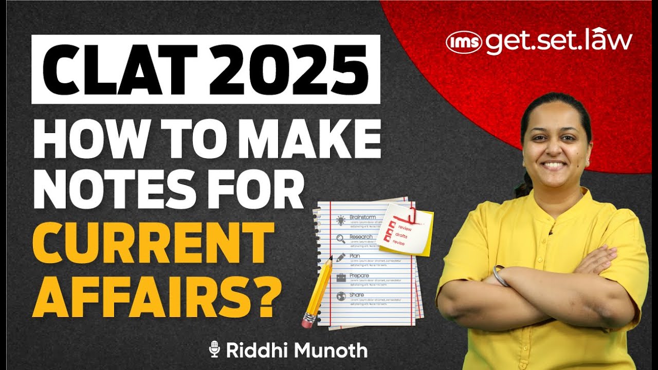 How to make Notes for Current Affairs? | CLAT 2025 Preparation | Riddhi ...