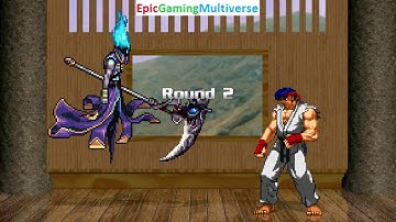 Ryu VS Death On The Hardest Difficulty In A MUGEN Match / Battle / Fight