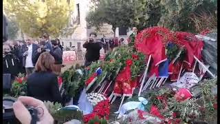 Η Πρόεδρος της Δημοκρατίας Κατερίνα Σακελλαροπούλου καταθέτει στεφάνι στο Πολυτεχνείο