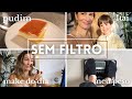 VLOG: rotina em familia, fiz pudim, jantar na casa da sogra, make do dia e muito mais!!