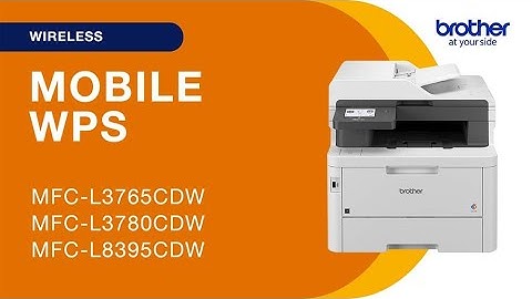 MFCL3780CDW Connect to a mobile device