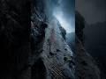 Landslide Exposes Wall With Tool Marks Still Visible