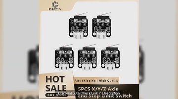 5PCS X/Y/Z Axis End Stop Limit Switch 3Pin N/O N/C Control easy to use Micro Switch For CR10 Series