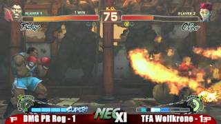 WolfKrone vs DMG PR Rog LOSERS FINALS NEC XI SSF4 Singles