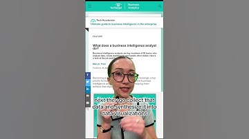 What does a BI analyst do, anyway? 📊 #shorts