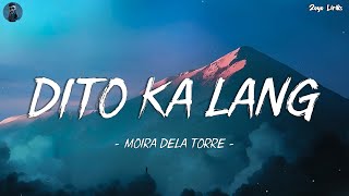 Moira Dela Torre - Dito Ka Lang (Lyrics) Resimi