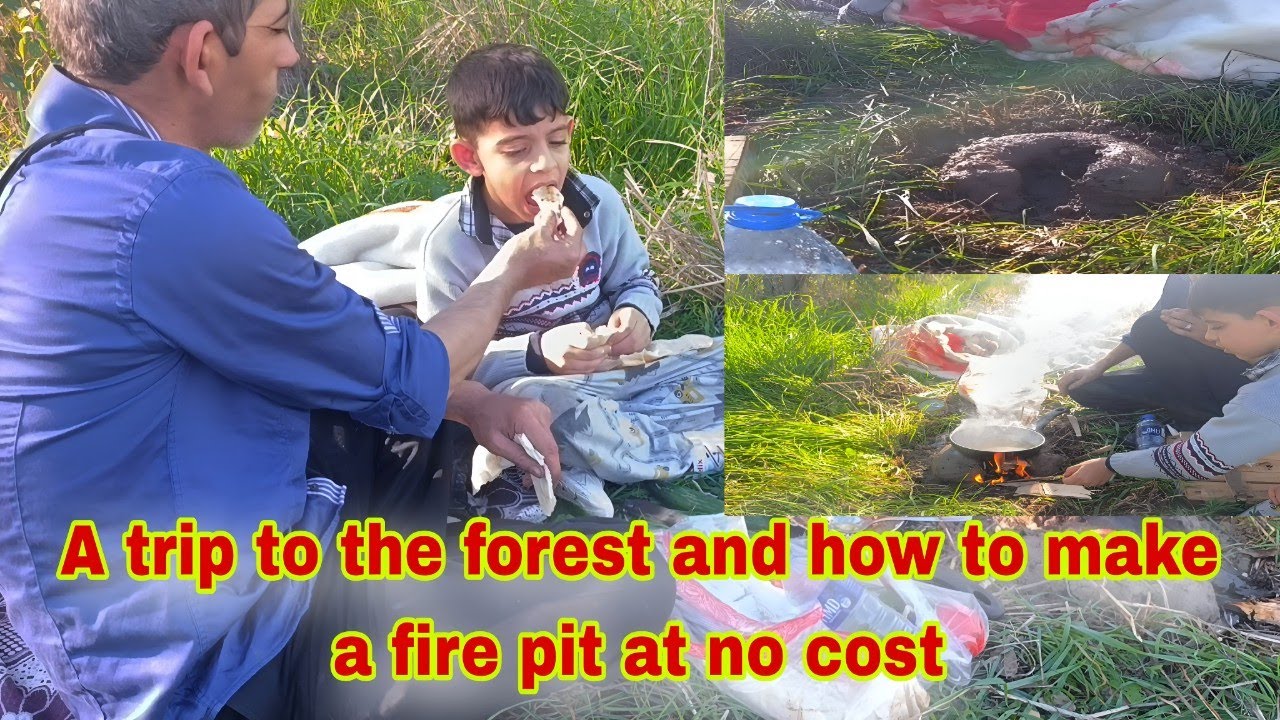 A trip to the forest and how to make a fire pit at no cost