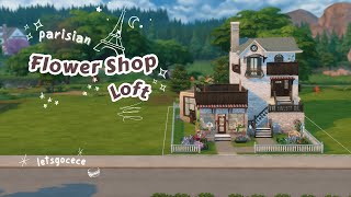 Celebrity Cozy Townhouse-Inspired Flower Shop Loft | Sims 4 Speed Build | No CC | Rustic Townhouse Net Worth