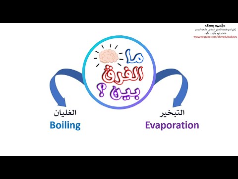 الفرق بين التبخير والغليان │The difference between evaporation and boiling
