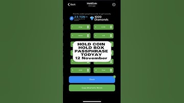 12 November Hold coin hold box Hold coin reclaim code Hold coin heist code #shortsfeed #ytshorts