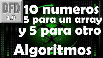 Hacer programa lea 10 números por teclado,5 para un array y 5 para otro //Algoritmos en un minuto