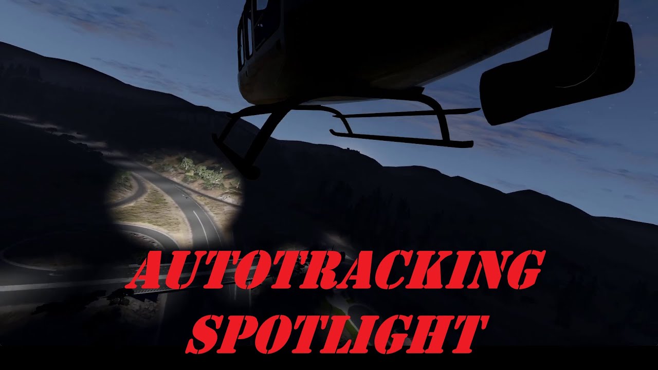 Bell407 Autotracking Spotlight | BeamNG.drive