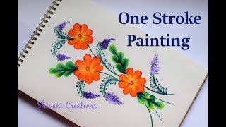 painting flowers stroke designs beginners flower easy paintingvalley