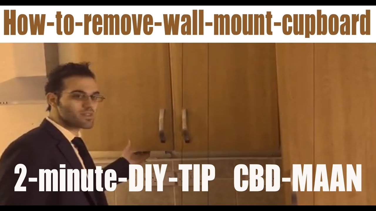 AWESOME DIY PROJECTS HOW TO DISCONNECT & REMOVE KITCHEN WALL MOUT