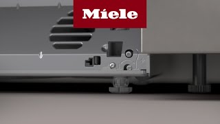 How do I adjust the foot on my dishwasher? | Miele