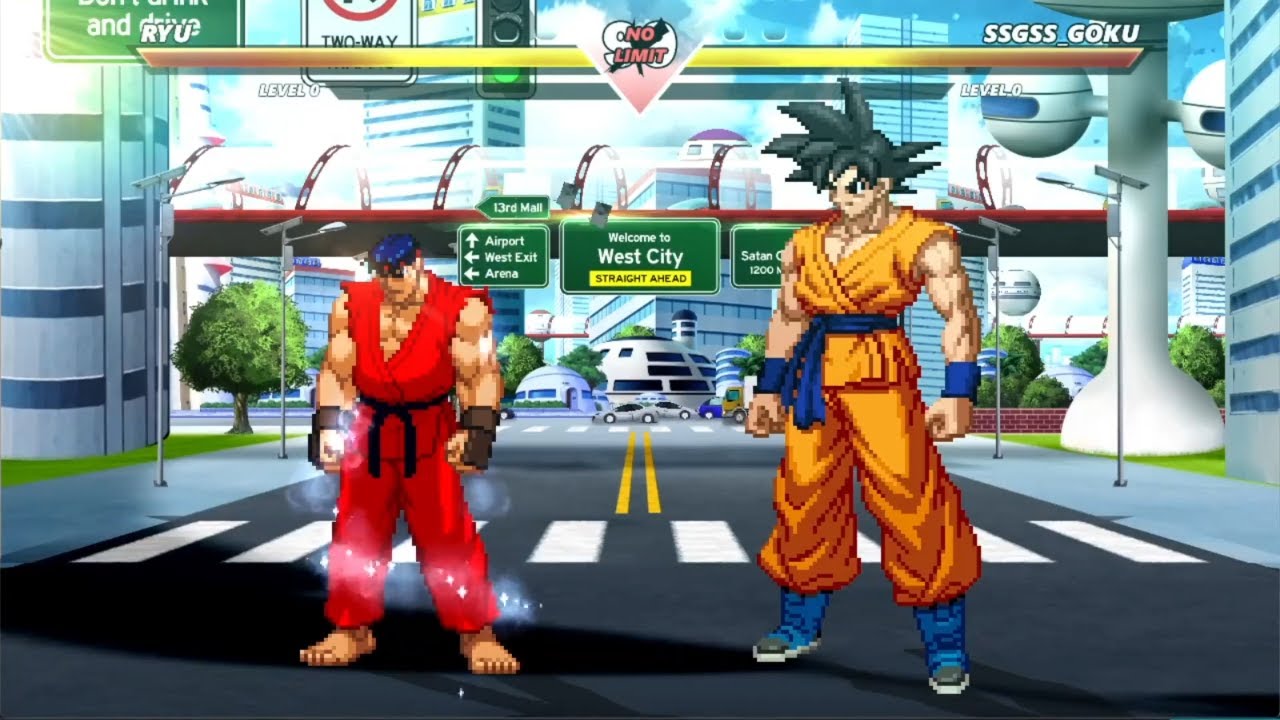 ICE RYU VS SSGSS GOKU | INSANELY EPIC MUGEN BATTLE - YouTube