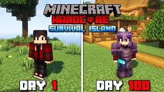 I Survived 100 Days On a SURVIVAL ISLAND in Minecraft Hardcore! (Hindi)