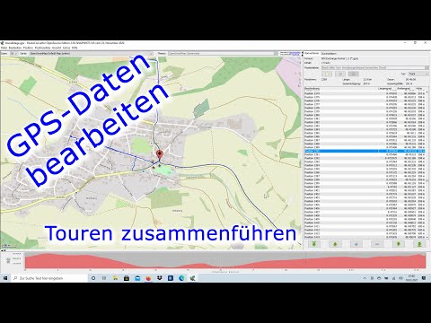 GPS-Daten bearbeiten, ergänzen und bereinigen