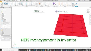 INVENTOR:  precast nets and bars library from ReInvento workflow by DLC consulting.