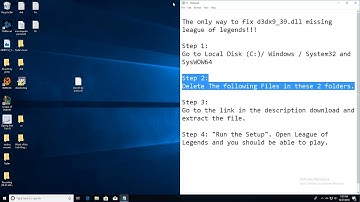 The only d3dx9_39.dll missing League of Legends Fix!!! (Only Solution)