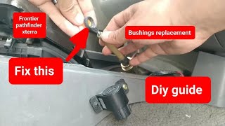 shifter cable bushing replacement frontier 2005-2009 #shifter #diy #nissan #