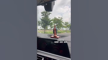 Tượng Đức Mẹ Hy Vọng trên xe hơi #beconi #beconivietnam #avemaria #bmw