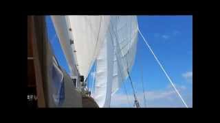 Monitor Windvane in Action off the Coast of Belize