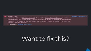 ⚡ The CORS of errors - Josh S