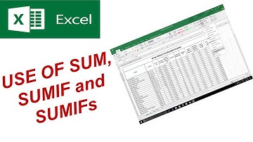Advance Excel Tutorial | How to Use Excel SUM, SUMIF & SUMIFS Function | Excel Lectures Part-1