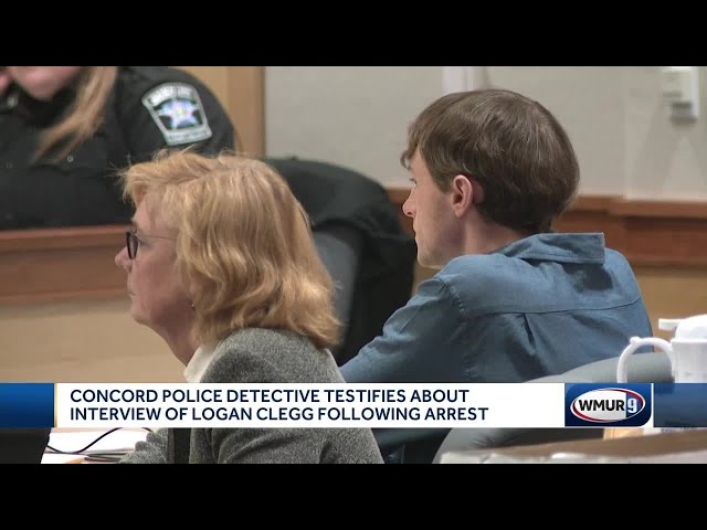 Logan Clegg trial: Concord police detective resumes testimony for Wednesday  afternoon