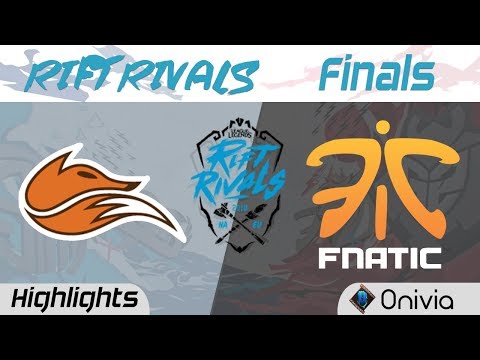 FOX vs FNC Highlights Rift Rivals Finals NA EU 2018 Echo Fox vs Fnatic by Onivia