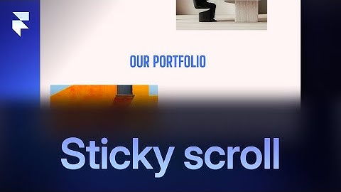 Framer for Starters | Sticky scroll animation in 2 mins