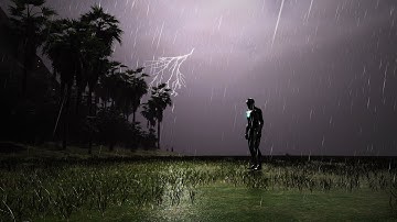 Unreal Engine Dynamic Rain and Thunder System - Lightning Strike Dynamic Light