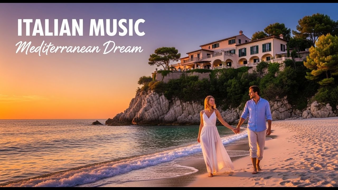 🌊 Mediterranean Italian Vibes | Calm Music with Amalfi Coast & Lake Como