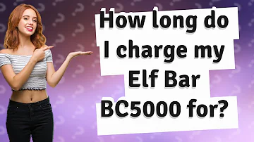 ¿Cuánto tiempo debo cargar mi elf bar BC 5000?