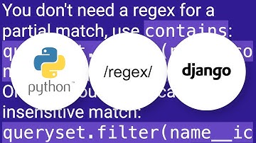 python django partial match regular expression