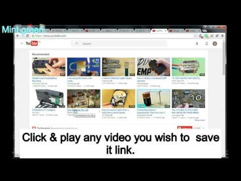 How to quickly save youtube video link into YouTube.