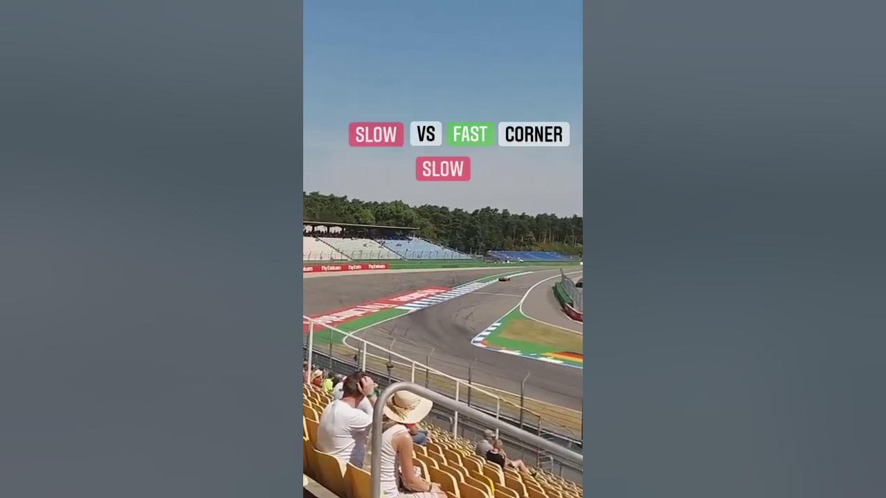 slow vs fast corner in f1 😍🔥...................#formula1 #shorts