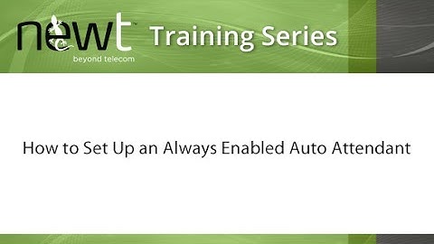 How to Set Up an Always Enabled Auto Attendant