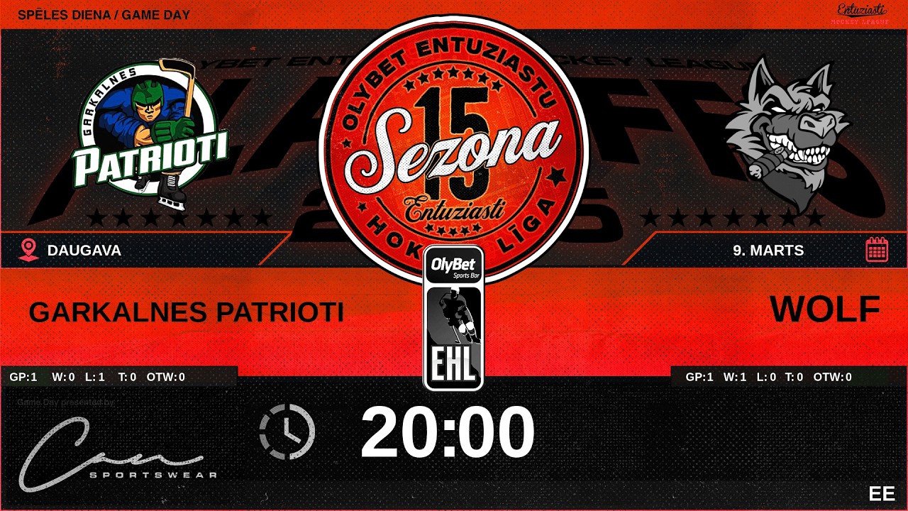 🎧🎤2026 03 09 | GARKALNES PATRIOTI (GRK) - WOLF (WOL) | EE